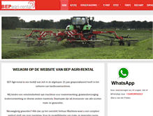 Tablet Screenshot of bepagri-rental.nl